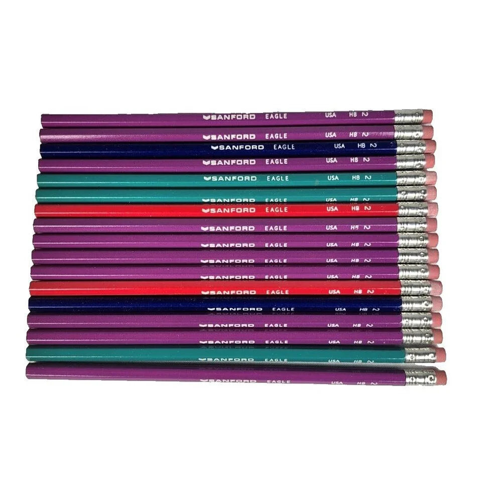 VTG  NOS 2001 SANFORD EAGLE No. 2 Pencils‎ 17 Pack New Mulit Colors 